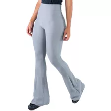 Calça Feminina Flare Pantalona Cintura Alta Moda