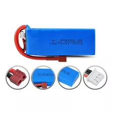 7.4v 2s Batery 3000mah Rc Auto Carro Wltoys T-plug T Dean