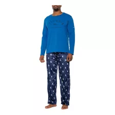 Pijama Columbia Top Algodón / Pantalón Suave Polar 