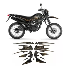 Kit Adesivos Yamaha Xtz 125x 2012 Preta 10358 Cor Xtz 125