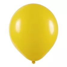 Balão De Látex Amarelo - 7 Polegadas - 50 Unidades