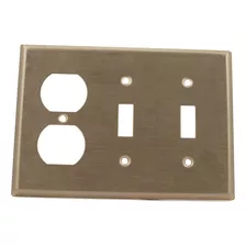 Leviton 84021 40 3gang 2toggle 1duplex Wallplate Montaje De