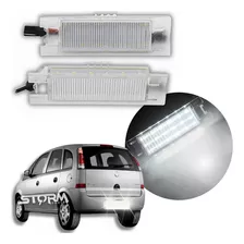 Par Luz Placa Lâmpada Led Chevrolet Meriva Ano 2003 A 2012