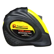 Trena Métrica 10m Aço 25mm Profissional Trava Alça Presilha