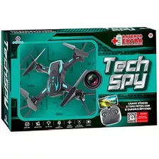 Drone Quadricóptero Tech Spy R/c Com Câmera E Led Polibrinq