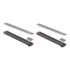 Ralo Linear 75cm Tampa Oculta C/ Fecha Versaille Kit 2 Pçs