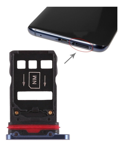 Bandeja Porta Chip Sim Huawei Mate 20 Pro + Llave Extración