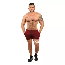 3 Short Deportivo, Gym O Casual Masculino Fénix Fit Promo