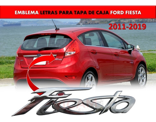 Emblema Para Cajuela Ford Fiesta 2011-2019 Foto 2
