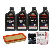 Kit Pack Cambio De Aceite Toyota Yaris 5w30 Original