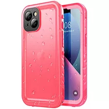 Funda Impermeable Para iPhone 13 Rosado