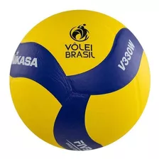 Bola Mikasa Vôlei De Quadra V330w - Amarelo E Azul