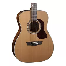 Guitarra Acústica Texana Washburn F11s Natural Tapa Cedro Orientación De La Mano Diestro