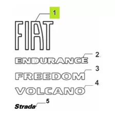 Sigla Fiat Delt. -original- Fiat Strada Volcano 1.3cc 2020-