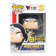 Funko Pop Wonder Woman 80th White Lantern Glow Exclusive Ee