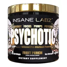 Pre Entreno Insane Labz Psychotic Gold 35 Porci Envio Gratis Sabor Fruit Punch