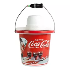 Máquina De Helados Nostalgia Icmp400coke Coca-cola Capacidad De 4qt Roja