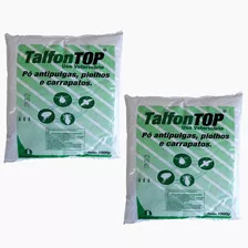 Kit 2x Talfon Top 1 Kg - Pó Antipulgas, Piolhos E Carrapatos