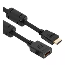 Cabo Hdmi Macho/femea 1,4 Dourado 1,80m Com Ferrite