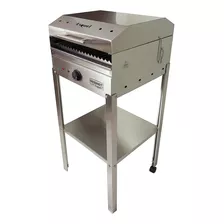 Parrilla Electrica Esquel Acero Inox. Con Base Y Funda