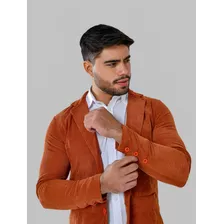 Blazer Masculino Veludo Camurça Cotelê Estilo Britânico 