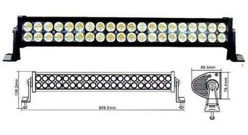 Envio Hoy! Super Barra Led 22 Pulgadas 120w Jeep Pickup 4x4 Foto 4