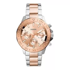 Fossil Bannon Silver Rose Gold Men´s Watch Bq2586