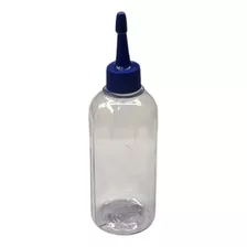 10 Frasco Aplicador 100 Ml Bico Azul Tinta Plástico Multiuso