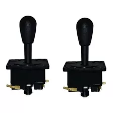 2 Comandos Joystick Eletromatic Arcade Fliperama Com Micros