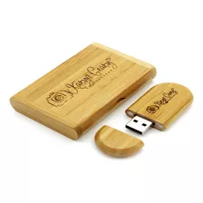 Pen Drive De Madeira Personalizado 16 Gb Gravamos Logo/nome Cor Carbonized Pendrive 16 Gb