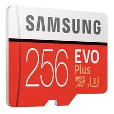 Tarjeta De Memoria Samsung Mb-mc256ga/apc Evo Plus Con Adaptador Sd 256gb