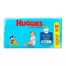 Fralda Infantil Huggies Tripla Proteção M 92 Unidades