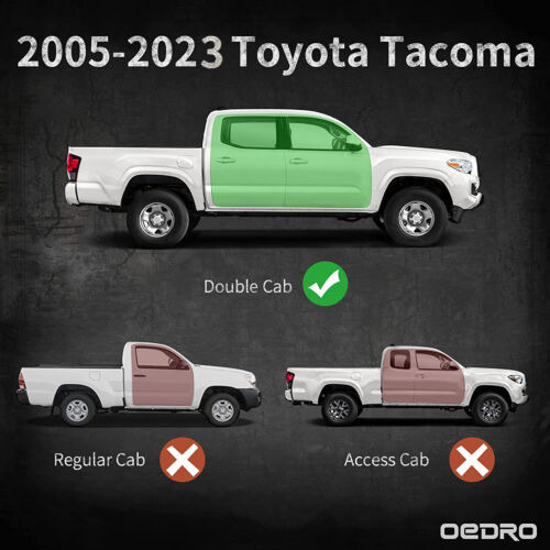 Oedro For 05-23 Toyota Tacoma Double Cab 6.5  Running Bo Oac Foto 2