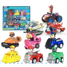 Paw Patrol Patrulla Canina Vehículos Friccion Muñecos Set X9