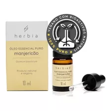 Óleo Essencial Manjericão 100% Puro Natural Conta Gotas 10ml