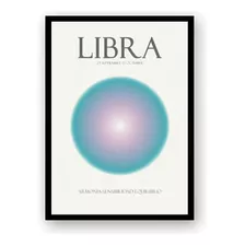 Libra Y Su Aura Póster Imprimible Personalizado Signos Deco