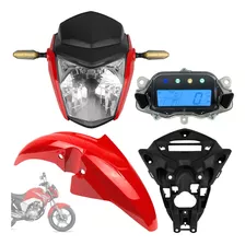 Farol Completo + Painel Piscas Led Honda Titan 150 2014 2015