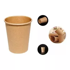 Copo Papel Biodegradável Térmico Água Café 120ml Kraft 25un