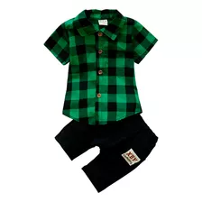 Roupa Mauricinho Conjunto Infantil Temático Menino Xadrez