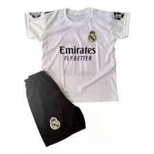 Kit Conjunto Futebol Europa Infantil Criança Diversos Times