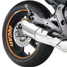 Friso Refletivo Roda Moto Ducati Panigale 1299 Laranja