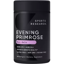 Sports Research Evening Primrose Aceite Onagra 500mg X 240c