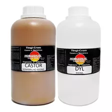 Tinta Para Couro Castor Banco Automotivo 900ml + Dyl