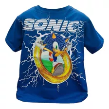 Camiseta Pisca Com Led Infantil Personagens Menino E Menina