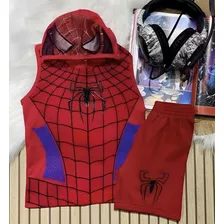 Conjunto Infantil Menino Camiseta E Shorts Homem Aranha