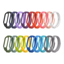 Correa De Silicona Para Xiaomi Mi Band 4/5/6/7 Pack 2 Por 1