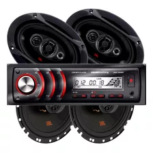 Estereo Crown Mustang + Parlantes Jbl Flex 6x9 + Flex 6 PuLG