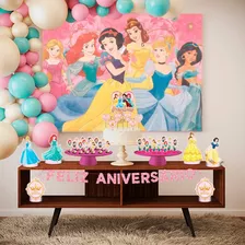 Kit Festa Fácil Princesas Disney - Decoração De Festa