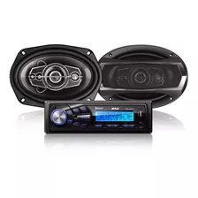 Kit Stereo +2 Parlantes 6x9´´ B52 Elk-9521bt Bluetooth 700w