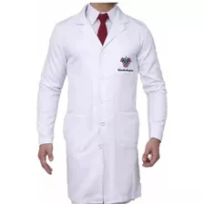 Jaleco Radiologia Bordado Gabardine Masculino +nome